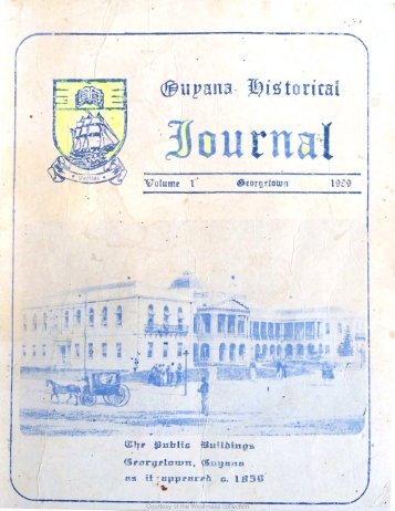 Guyana Historical Journal Vol-1,1989