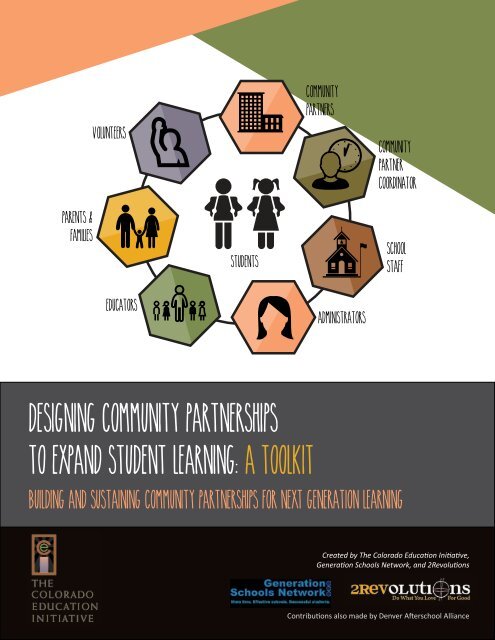 DESIGNING COMMUNITY PARTNERSHIPS TO EXPAND STUDENT LEARNING A TOOLKIT