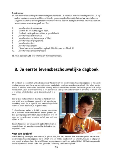 8. Je eerste levensbeschouwelijke dagboek - Uitgeverij W.v.d.Oever