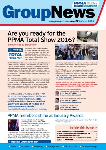 PPMA Group News Issue 27