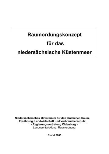 Raumordungskonzept für das niedersächsische Küstenmeer - Wadden ...