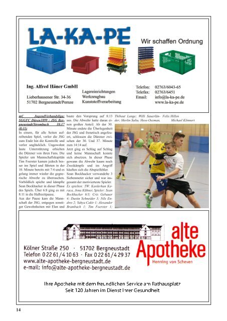 TVB-Hallenzeitung Ausgabe172