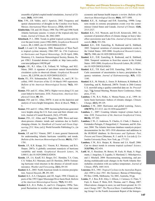 Weather and Climate Extremes in a Changing Climate. Regions of ...