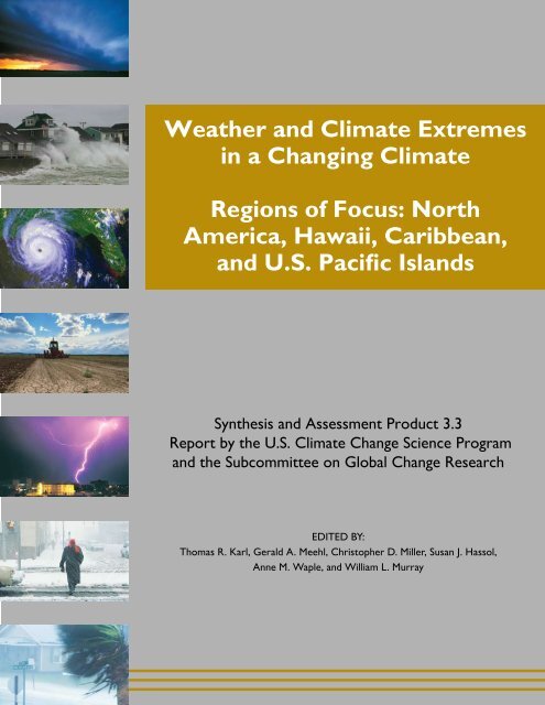 Weather and Climate Extremes in a Changing Climate. Regions of ...