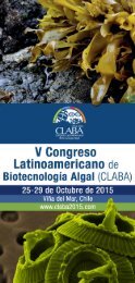 V CONGRESO LATINOAMERICANO DE BIOTECNOLOGÍA ALGAL