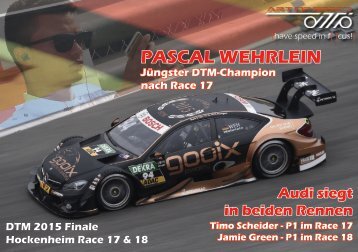 {have speed in f[ ]cus!} DTM 09 - Race 17 & 18 Saisonfinale
