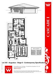 Lot 342 - Cascade I - Sales Plan