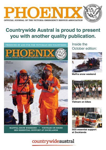 Countrywide Austral Phoenix Journal Issue 179 October 2015 Notification