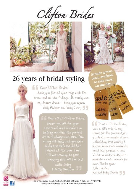 Dream Weddings Magazine - Bristol, Somerset & Wiltshire - iss.32