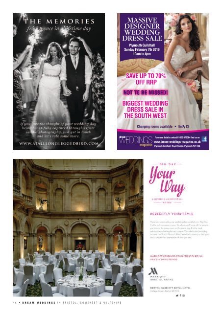 Dream Weddings Magazine - Bristol, Somerset & Wiltshire - iss.32