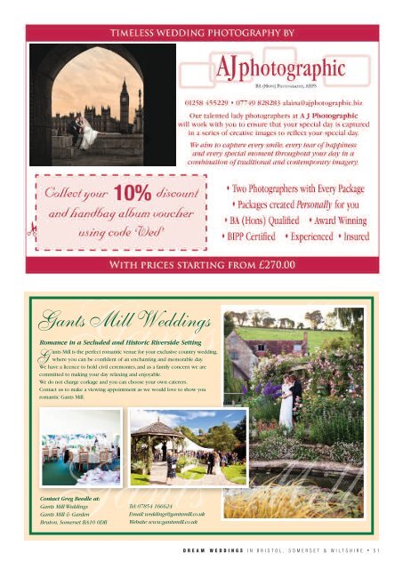 Dream Weddings Magazine - Bristol, Somerset & Wiltshire - iss.32