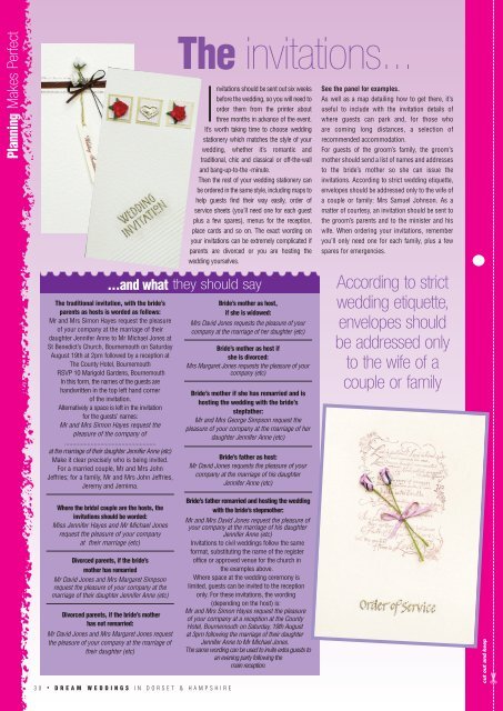 Dream Weddings Magazine - Dorset & Hampshire