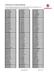 Rufnummern zur Datenverbindung_2010_03