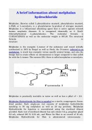 A brief information about melphalan hydrochloride