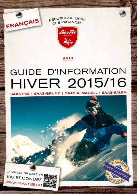 Guide d'information - Hiver 2015/2016