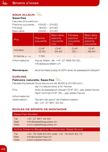 Guide d'information - Hiver 2015/2016