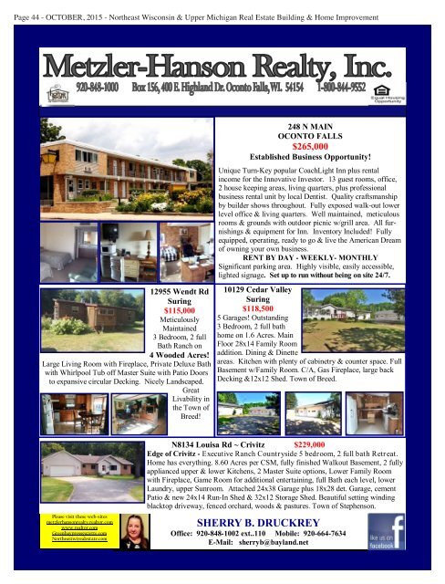 October 2015 Real Estate Guide