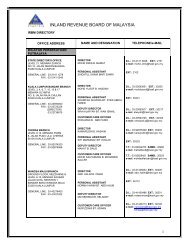 INLAND REVENUE BOARD OF MALAYSIA