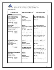 INLAND REVENUE BOARD OF MALAYSIA