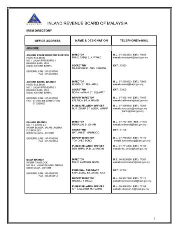 INLAND REVENUE BOARD OF MALAYSIA