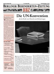 Inkontinenz - Berliner Behindertenzeitung