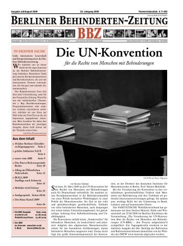 Inkontinenz - Berliner Behindertenzeitung