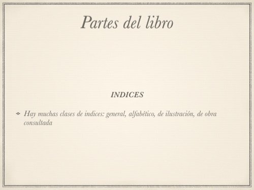 partes del libro