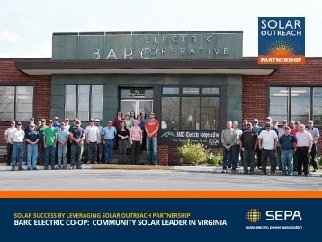 BARC ELECTRIC CO-OP COMMUNITY SOLAR LEADER