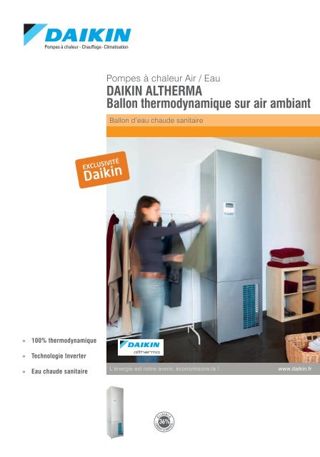 Daikin Daikin Altherma Ballon Thermodynamique Sur Air Ambiant