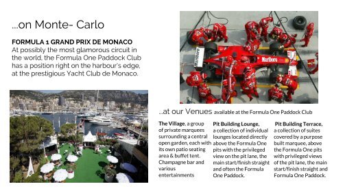Monaco Formule 1 VIP