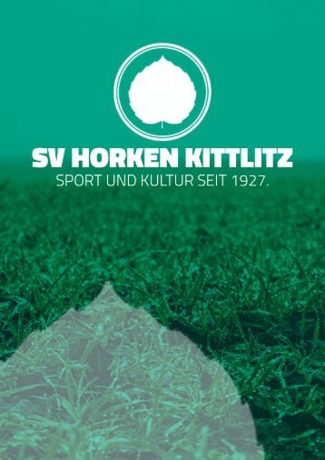 SV Horken Kittlitz - Vereinsbroschüre