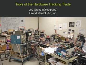 Tools of the Hardware Hacking Trade