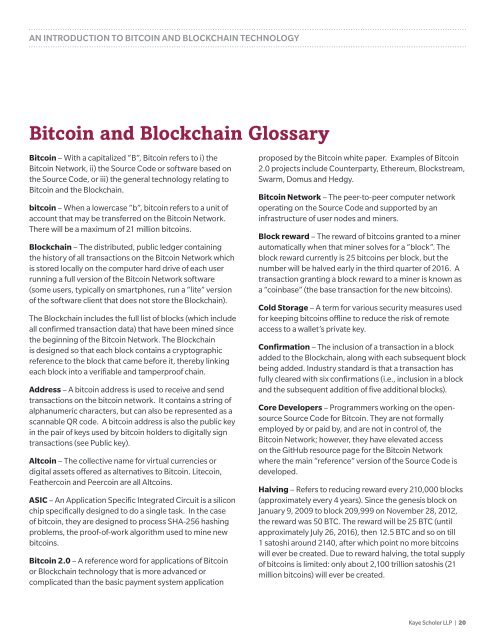 An Introduction to Bitcoin and Blockchain Technology