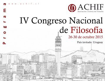 IV Congreso Nacional de Filosofía