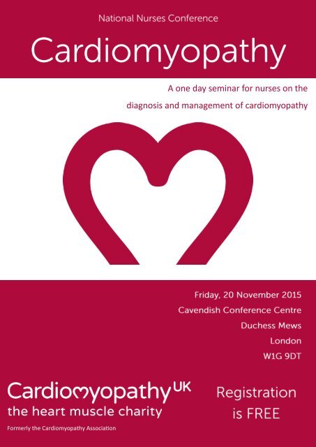 A one day seminar for nurses on the diagnosis and management of cardiomyopathy