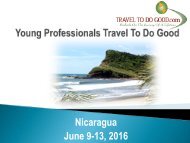 YPs Travel To Do Good - Nicaragua June 9-13 2016 final version