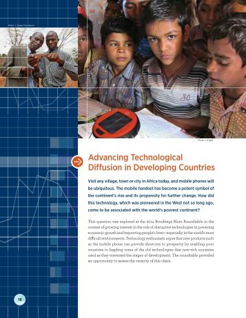 Advancing Technological Diffusion in Developing Countries