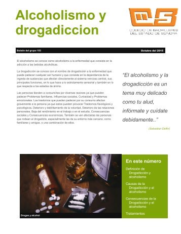 Alcoholismo y drogadicción