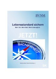 Lebensstandard sichern - JETZT!