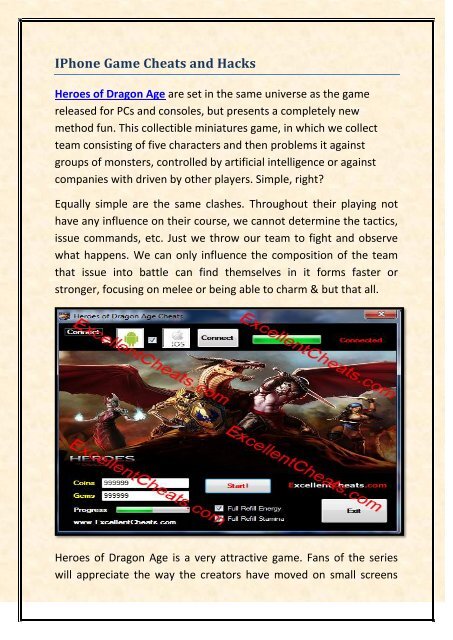 heroes of dragon age cheats heroes of dragon age cheats