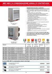 MEC MIX C A CONDENSAZIONE ASSIALI E CENTRIFUGHI