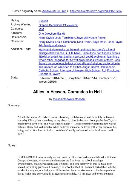 Allies In Heaven Comrades In Hell