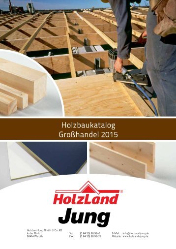 HolzLand Jung Holzbaukatalog Großhandel 2015
