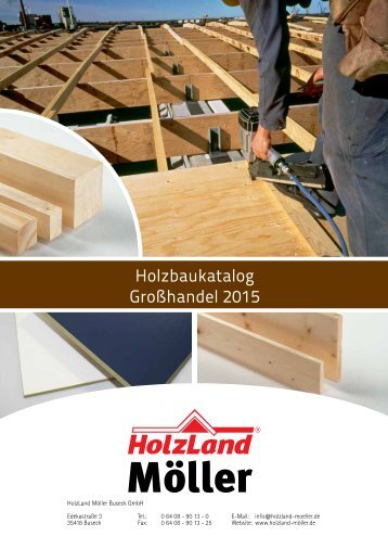 HolzLand Möller Holzbaukatalog Großhandel 2015 
