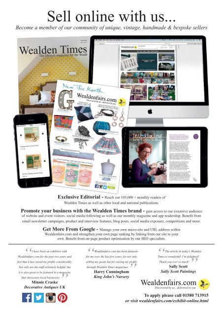 Wealden Times | WT165 | November 2015 | Gift supplement inside