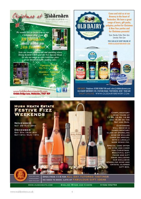 Wealden Times | WT165 | November 2015 | Gift supplement inside