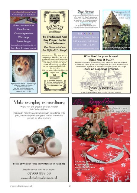 Wealden Times | WT165 | November 2015 | Gift supplement inside