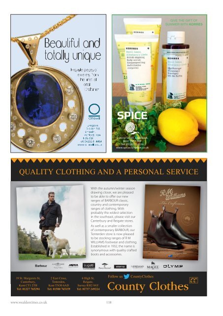 Wealden Times | WT165 | November 2015 | Gift supplement inside