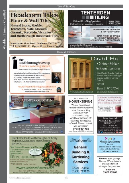 Wealden Times | WT165 | November 2015 | Gift supplement inside