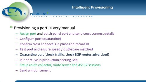 IXP Manager Workshop V4 Deep Dive